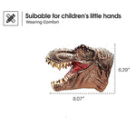 PATPAT Dinosaur Toys Hand Puppet, Puppet Toys for Kids, Soft Rubber Realistic Tyrannosaurus Puppet Dino Toys for Kids Boys Girls Role Play(Bronze T-rex)