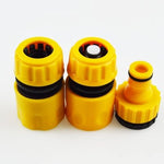 Supvox  Useful Hose Pipe Fitting Quick Water Connector Adaptor Garden Lawn Tap 3PCS