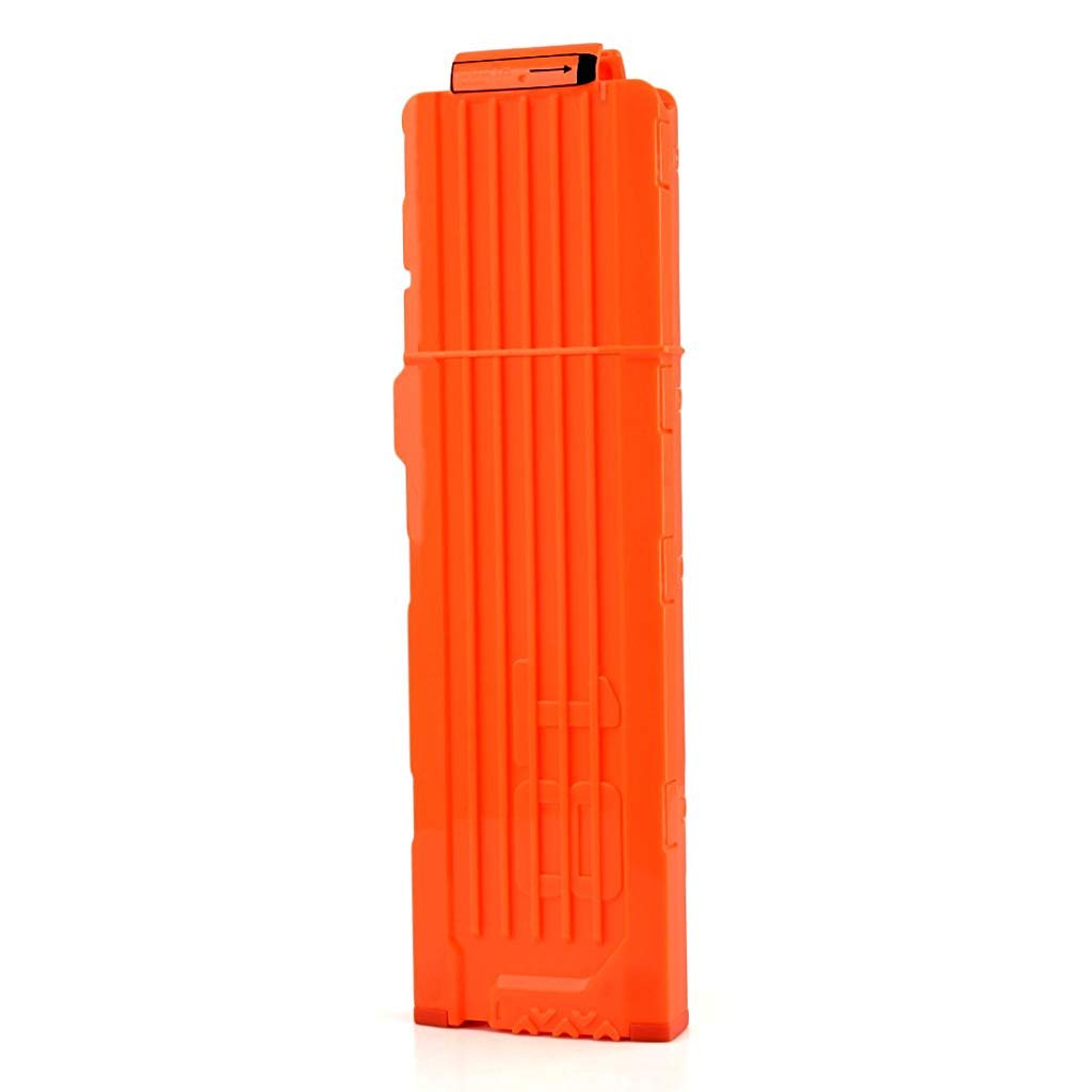 PATPAT  Soft Bullet Clip Quick Reload Clip for Nerf Elite Series Pack of 18 Bullets Ammo Cartridge Dart Nerf Clip, Plastic Toy Gun for Nerf Gun Bullet, Best Gifts for Boys - Orange