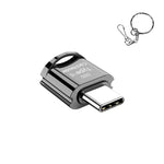 Verilux® TF Card Reader Type C Micro TF Card Reader PortableTF Card Reader with Keychain USB C to Micro SD SDHC SDXC OTG Memory Reader, Compatible with Phone with OTG Function, Instant TF Card Reader