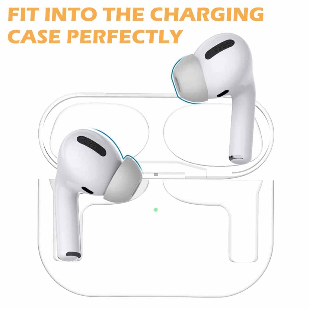 Verilux 3 Pair Replacement for Airpods Pro Ear Tips, Premium Memory Foam Ear Tips for Airpods Pro, 3 Sizes Eartips for Airpods Pro, Anti-Slip Eartips. Fit in The Charging Case, 3 Pairs (S/M/L, Grey)