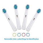 HANNEA Replacement Toothbrush Heads Precision Clean Brush Heads Replacement Refills for Braun Oral-B Electric Rechargeable Toothbrushes, Pack of 12