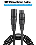 ZORBES® XLR Cable, 10 FT XLR Male to Female Cable XLR Microphone Cable, Metal Mic Compatible with Karaoke Machine/Speaker/Amp/Mixer for Karaoke Singing, Speech, Wedding, Stage and Outdoor Activity