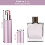 MAYCREATE 2pcs 5ml Perfume Sparyer Bottle Perfume Atomizer Bottle Traveling Portable Lotion Dispensor Scent with Pump
