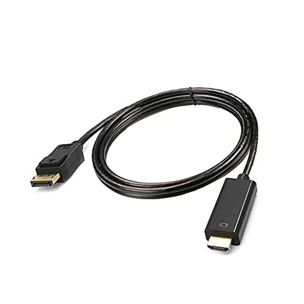 Verilux® DP to Hdmi Cable 6FT DisplayPort to HDMI Male Cable Gold-Plated, 1080P DP to HDTV Uni-Directional Cord for Dell, Monitor, Projector, Desktop, AMD, NVIDIA, Lenovo, HP, ThinkPad