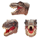 PATPAT Dinosaur Toys Hand Puppet, Puppet Toys for Kids, Soft Rubber Realistic Tyrannosaurus Puppet Dino Toys for Kids Boys Girls Role Play(Bronze T-rex)