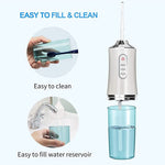 MAYCREATE Water Flossers For Teeth, Portable & Rechargeable Water Pick Flosser For Home and Travel,Electric Toothbrush with Water Flosser with 3 Modes.without Protective Case