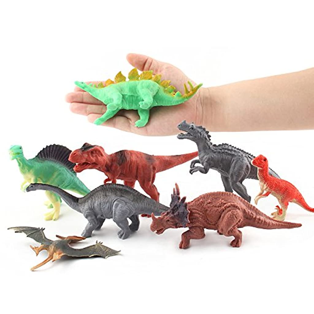 PATPAT Jurassic World Dinosaurs Figures Toys Set (3.5 Inches, Multicolor)