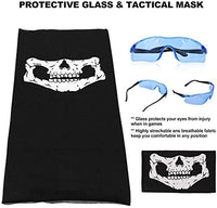 Supvox Tactical Vest Kit Compatible with Nerf Guns N-Strike Elite Series Protective Glasses -Blue (1Set)