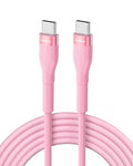 Verilux® Type C to Type C Cable, 6.6ft Support 100W PD Fast Charging USB Type C Cable, 480Mbps Data Transfer Cable, C Type Cable for MacBook Pro 2020, iPad Pro 2020, iPad Air 4, Samsung S23 Pink