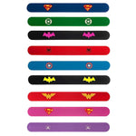 PATPAT® 10Pcs Superhero Wrist Band for Kids Slap Bracelet for Boys, Superhero Slap Kids Bracelets for Girls Boys Bracelet Snap Wrist Bands for Kids, Party Favors Gifts Birthday Christmas Gifts