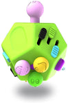 PATPAT 12 Sided Fidget Cube, Dodecagon Fidget Toys for Children and Adults, Fidget Toy Stress and Anxiety Relief Depression Anti for All Ages with ADHD ADD OCD Autism (Green)