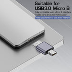 Verilux® USB C to Micro B Adapter, Type C to USB 3.0 Micro B Hard Drive Adapter Compatible with MacBook Pro Air, Toshiba, Seagate, WD External Hard Drive, Galaxy S8/S9/S10, My Passport Elements