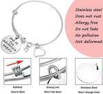 ZIBUYU Best Friends Bracelet Stainless Steel Bracelet BFF Bracelet for Girls Girlfriends Pendent Bracelet Girlfriend Love Sisters Bracelet, Girls Gift Bracelet, Graduation Gifts, 1pc