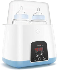 SNOWIE SOFT® 6 in 1 Baby Bottle Warmer & Sterilizer for Baby Food, Water Milk Heater & Defrost, Electric Steam Sterilizer with LCD Display, Accurate Temperature Control, Baby Accessories