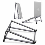 Verilux® Aluminium Laptop Stand Laptop Vertical MacBook Stand Holder Laptop Organizer Anti-Slip Laptop Stand Laptop Riser for 13-17.4 inch MacBook Lenovo