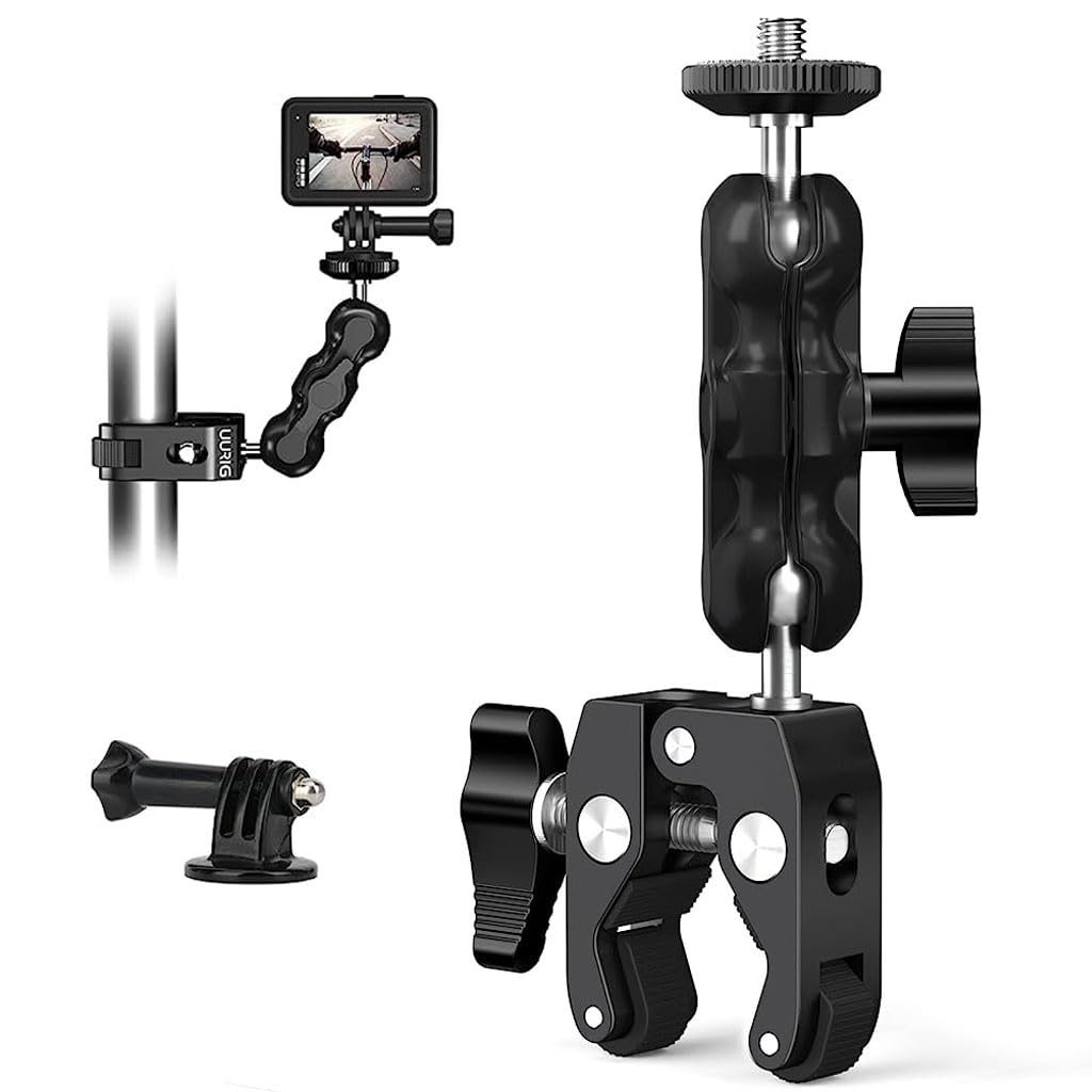 ZORBES Camera Clamp Mount Action Camera Bike Mount Universal 1/4
