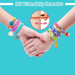 PATPAT Bracelet Making Kits for Girls - Friendship Bracelet Kit DIY Arts and Crafts for Kids Toy with 12 Colors Bracelet Threads, Charm Birthday Gifts for Girls Ages 6,7,8,9,10,11,12