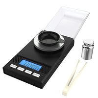 HASTHIP Digital Kitchen Weighing Scale for Home 50g/0.001g Food Weighing Scale for Diet Lcd Digital Pocket Scale with Tray, Calibration Weight & Tweezer Portable Electronic Kitchen Scale for Jewellery Food