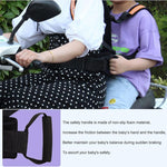 SNOWIE SOFT® Kids Safety Belt for Two Wheeler with Reflective Strips, Portable Seat Belt Children Motorcycle Harness for Motorcycle Bike, Adjustable Safety Harness for Kids Ride Strap (2-12years)