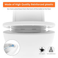 SNOWIE SOFT® 1Pcs Transparent Pee Splash Guard for Toilet Seat Potty Training Kids Adults Prevent Peeing Out Toilet Seat, Waterproof Self Adhesive Anti-Splash Guard Upgrad Super Stickiness Pee Guard