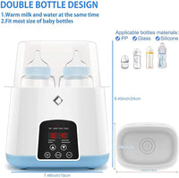 SNOWIE SOFT® 6 in 1 Baby Bottle Warmer & Sterilizer for Baby Food, Water Milk Heater & Defrost, Electric Steam Sterilizer with LCD Display, Accurate Temperature Control, Baby Accessories