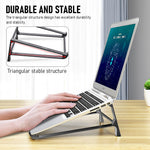 Verilux® Aluminium Laptop Stand Laptop Vertical MacBook Stand Holder Laptop Organizer Anti-Slip Laptop Stand Laptop Riser for 13-17.4 inch MacBook Lenovo