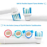 HANNEA Replacement Toothbrush Heads Precision Clean Brush Heads Replacement Refills for Braun Oral-B Electric Rechargeable Toothbrushes, Pack of 12