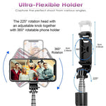 Verilux  Bluetooth Extendable Selfie Stick,Mini 3 in 1 Aluminum Detachable Phone/Camera Selfie Stick with Wireless Remote& Tripod for All Smart Phones--7.48inch Upgrade Selfie Stick