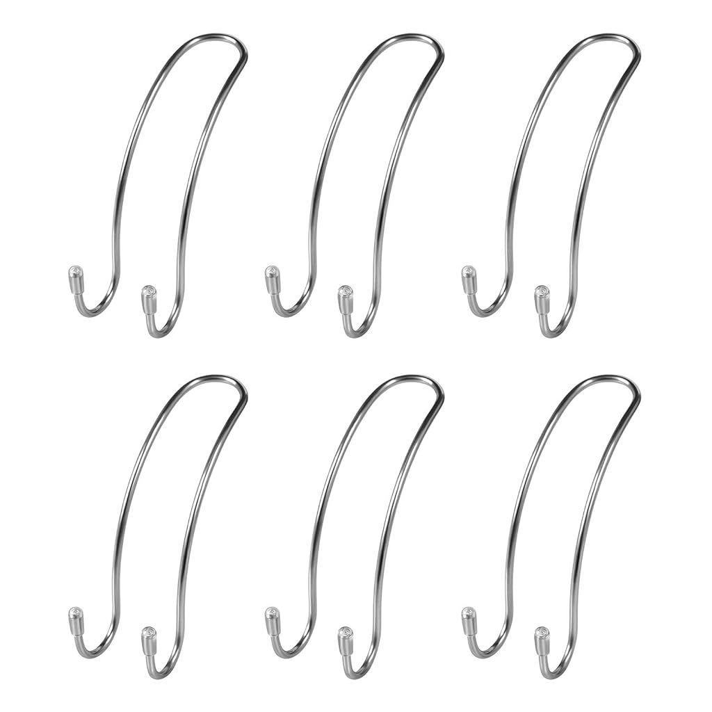 STHIRA® Auto Hooks, 6 Pack Car Storage Hooks Back Seat Headrest Hanger, Universal Car Handbag Hooks, Multifunctional Stainless Steel Heavy Duty Storage Hooks for Auto Backseat