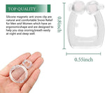 ZIBUYU Anti Snore Nose Clip, One Pair Silicone Magnetic Anti Snoring Nose Clip Improve Sleep Aids Anti Snore Clip Relieve Snore