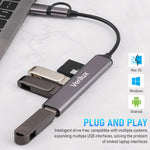 Verilux® USB Hub 3.0 for PC Type C Hub 5 in 1 SD/Micro SD Card Reader & High Speed 3.0+2.0 Multi USB Port for Laptop 5Gbs USB Extender Multiple USB Connector for MacBook Air/Pro M1/M2, iPad Pro, Dell