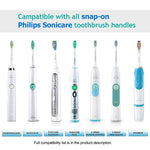 HANNEA  8 Pack Electric Toothbrush Head Standard Replacement Toothbrush Heads for Philips Compatible with ProResults DiamondClean FlexCare Healthy White