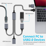 Verilux® USB Hub 3.0 for PC Type C Hub 3 in 1 High Speed 3.0 Multi USB Port for Laptop 5Gbs Transfer Speed USB Extender Multiple USB Connector for MacBook Air/Pro M1/M2, iPad Pro
