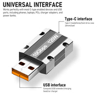 Verilux® USB C to USB A OTG Adapter Type C to USB Adapter USB 3.1 Adapter Support Data Transfer & Max 120W Fast Charging Zinc Alloy Type C to USB Adapter for Laptop, PC, Power Bank