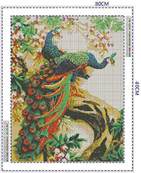 HASTHIP 5D Diamond Embroidery DIY Peacock Cross Stitch Craft Painting,Others