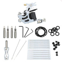 MAYCREATE  Mini Tattoo Kit Liner Machine Gun Needle Grips Accessories