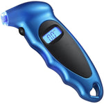 STHIRA  Tyre Pressure Gauge Digital, Tyre Air Pressure Gauge 150 PSI 4 Settings for Car Truck Bicycle with Backlit LCD and Non-Slip Grip Blue