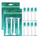 HANNEA  8 Pack Electric Toothbrush Head Standard Replacement Toothbrush Heads for Philips Compatible with ProResults DiamondClean FlexCare Healthy White