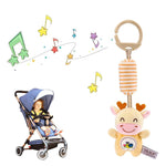 PATPAT® Deer Rattles for Baby 0-6 Months New Born Baby Toys Hanging Toys for Babies Cradle Toys Hanging Infant Sensory Toys with Sound Stuffed Animal Squeeze Toy, Plush Soft Toys for Babies 6-12 Month