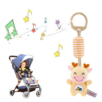 PATPAT® Deer Rattles for Baby 0-6 Months New Born Baby Toys Hanging Toys for Babies Cradle Toys Hanging Infant Sensory Toys with Sound Stuffed Animal Squeeze Toy, Plush Soft Toys for Babies 6-12 Month