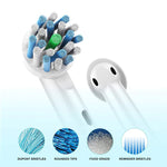 MAYCREATE  Pack of 4 Replacement Toothbrush Heads Compatible Generic Electric Toothbrush Heads, For Oralb Electric Toothbrush Head Braun Bases