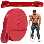 Proberos Resistance Band for Men Women, Natural Rubber Bands for Workout Set Exercise & Stretching Pull Up Bands for Home, Theraband Exercise Equipment for Home (5-16 Kg, Red)