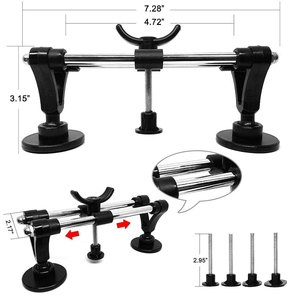 STHIRA® Car Dent Repair Kit, Car Dent Puller with Double Pole Bridge Dent Puller, Glue Puller Tabs, Glue Shovel for Auto Dent Removal,Minor dents, Door Dings and Hail Damage