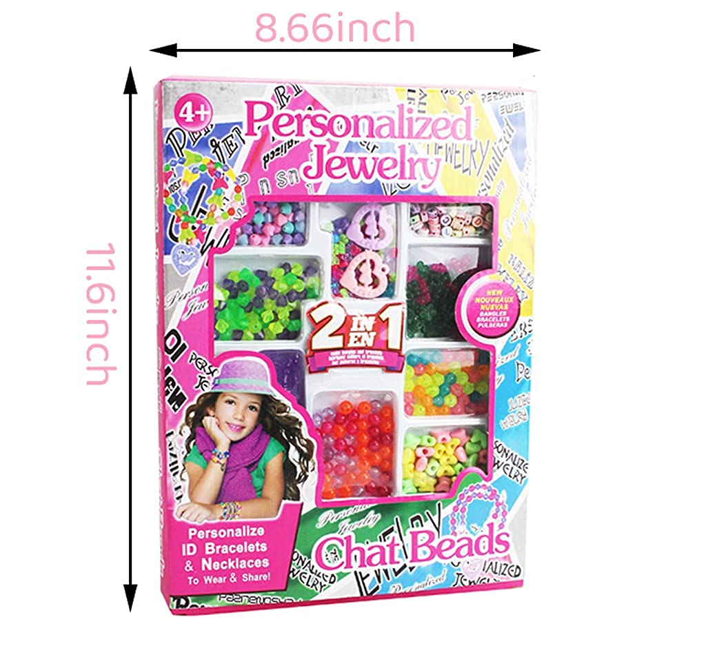 PATPAT Bracelet Necklace Making Kit for Girls - Beading & Jewelry Making Kit DIY Kits Gifts for Ages 6-12 Year Old Girls (multi2),