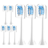 HANNEA  8 Pack Replacement Brush Heads Compatible with Philips - Toothbrush Heads for DiamondClean, Protectiveclean 6100/4300, HealthyWhite, FlexCare, EasyClean, Gum Health