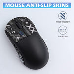 Verilux® Mouse Grip Tape for Logitech G Pro Wireless Mouse Pre-Cutted Self-Adhesive Mouse Grip Tape Sweat-Proof Anti-Slip Non-Fading Gaming Mouse Skin Cool Mice Upgrade Kit (Mouse is NOT Included)