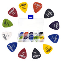 PATPAT® Guitar Picks 24Pcs Guitar Picks for Acoustic With Clear Storage Box, Guitar Accessories Guitar Finger Protector Classical Guitar, Electric, Bass, 6 Thickness 0.58/0.71/0.81/0.96/1.20/1.50mm