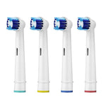 MAYCREATE 4 Pack Oral B Electric Tooth Brushes,Compatible Precision Clean Refills for Braun Oral B Professional Care 500 600 1000 2000 2500 3000 5000 7000 and More Electric Toothbrushes