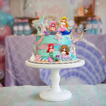 PATPAT  Cake Toppers, Mini Cute DIY Ornaments Miniature Mermaid Doll Figurines for Fairy Garden, Terrarium, Dollhouse, Moss Landscape Decorations ( 4 Pieces) Beige